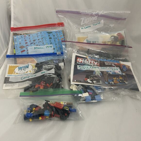 Misc Lego Sets Bundle Includes Atlantis Lego Movie DC comics Not Complete - Picture 1 of 11